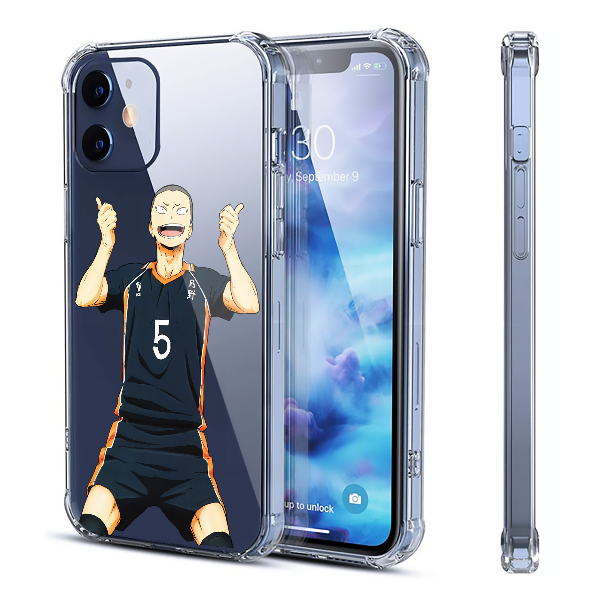 （画像用） ハイキュー!! Haikyu!! 【iPhone 12シリーズ対応】透明スマホケース（クリアソフトケース）